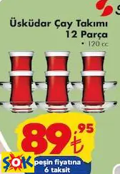 PAŞABAHÇE ÜSKÜDAR ÇAY TAKIMI 12 PARÇA